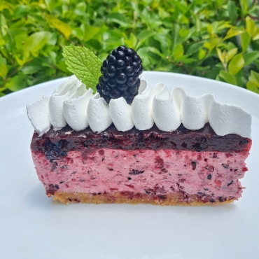 Cheesecake de moras con mermelada 